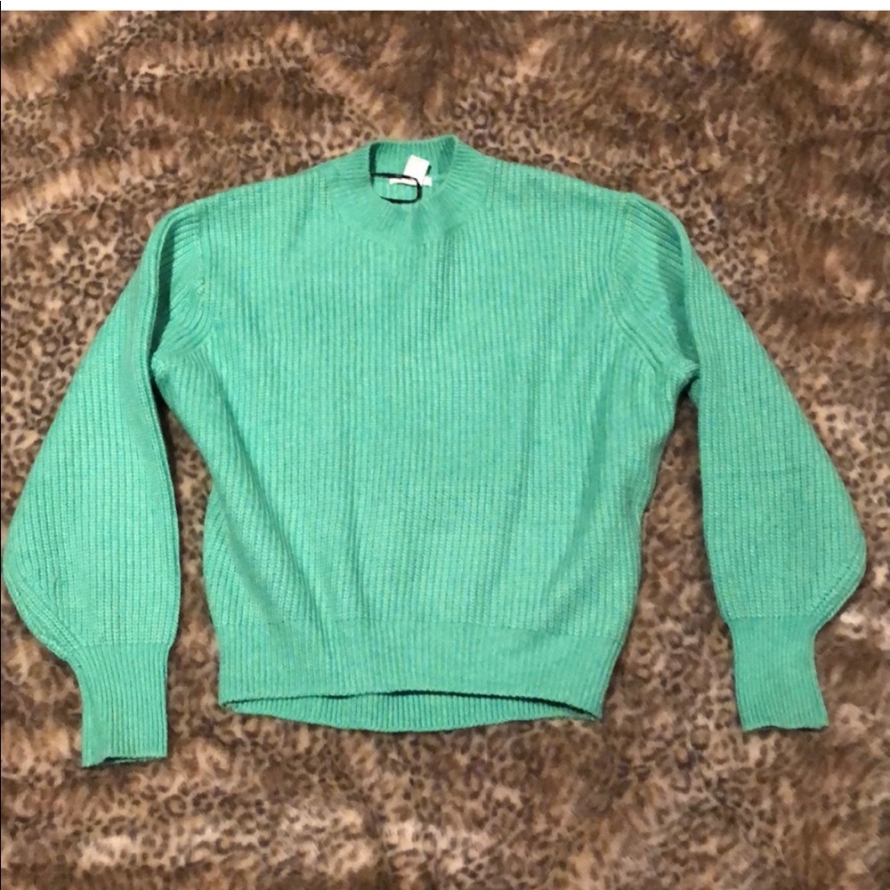 neon green sweat sweater